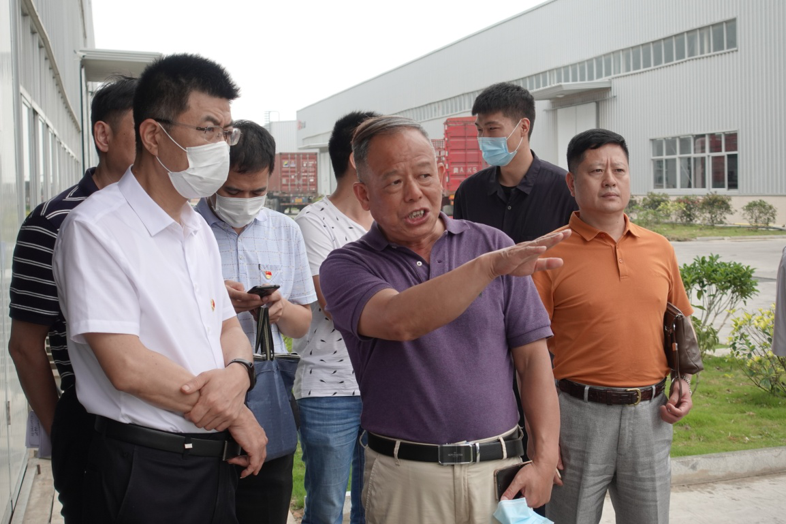 福建省工信厅副厅长陈传芳一行向导 莅临888集团电子游戏新质料科技工业园旅行调研