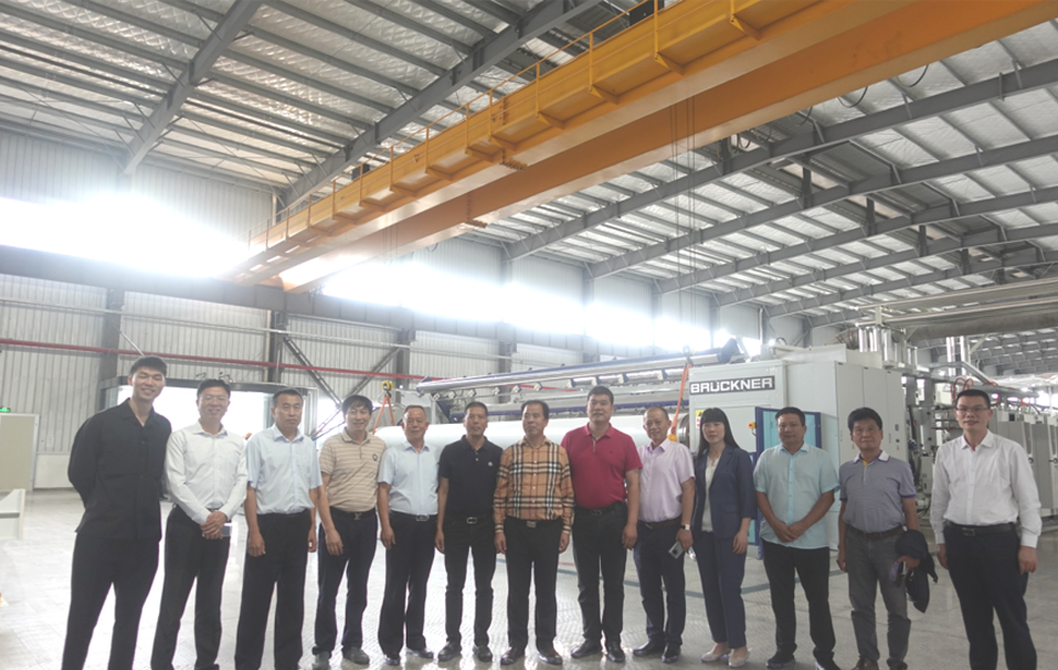 888集团电子游戏新质料科技工业园 BOPP薄膜生产线开机仪式盛大举行